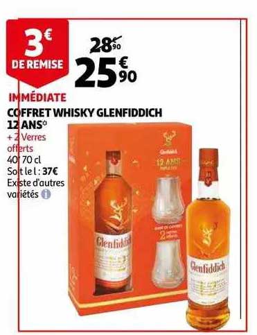 coffret whisky glenfiddich 12 ans