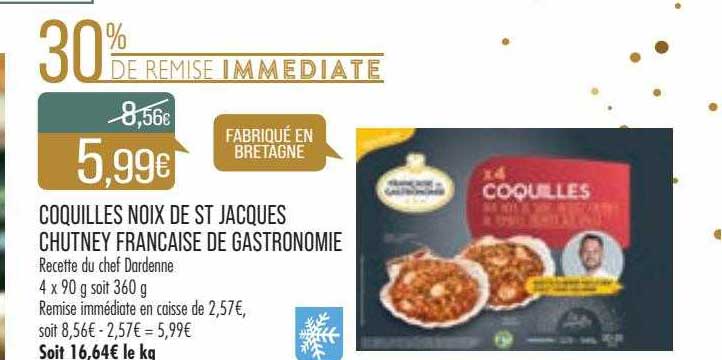 coquilles noix de st jacques chutney française de gastronomie