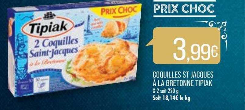 Coquilles St Jacques à La Bretonne Tipiak