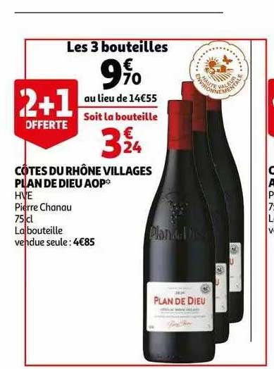côtes du rhône villages plan de dieu aop hve pierre chanau
