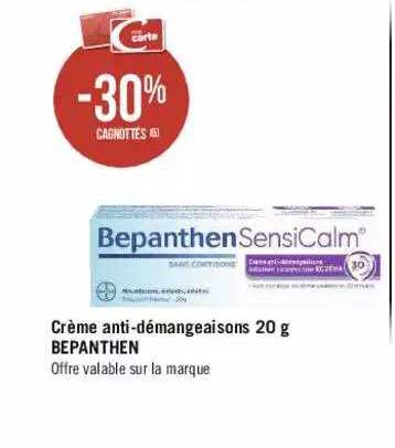 crème anti-démangeaisons 20 g bepanthen