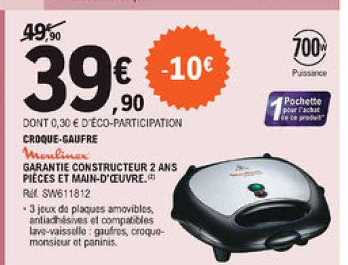 Croque-gaufre Moulinex