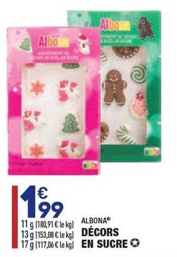 décors en sucre albona