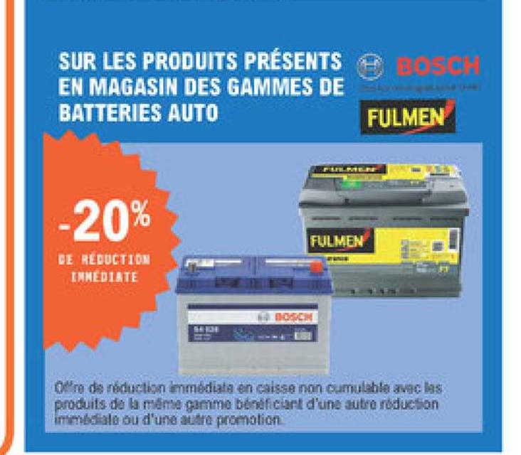 des gammes de batteries auto fulmen bosch