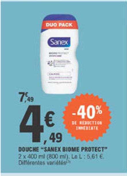 Douche "sanex Biome Protect"