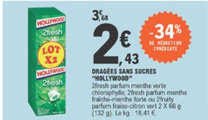 Dragées Sans Sucres "hollywood"