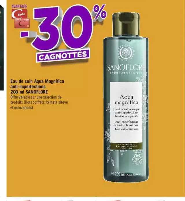 eau de soin aqua magnifica anti-imperfections 200 ml sanoflore