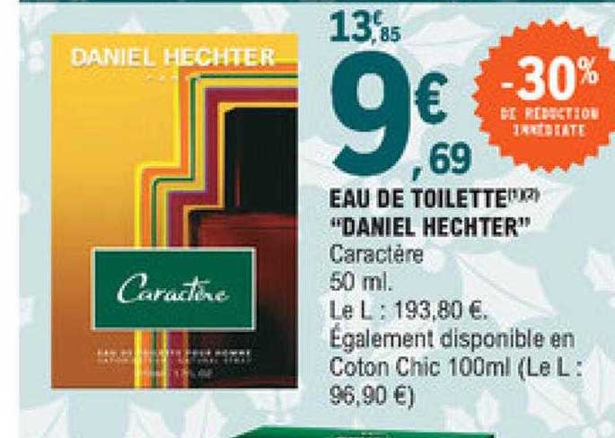 eau de toilette "daniel hechter"