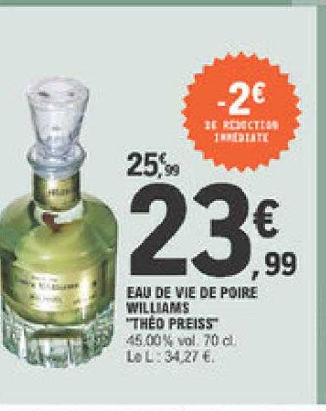 Eau De Vie De Poire Williams "théo Preiss"