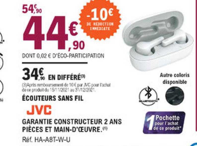 écouteurs Sans Fil Jvc
