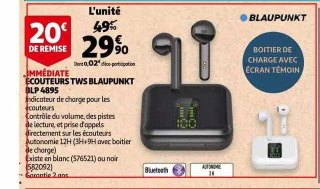 écouteurs tws blaupunkt blp 4895