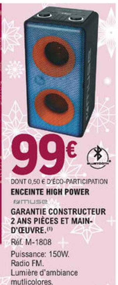 enceinte high power muse