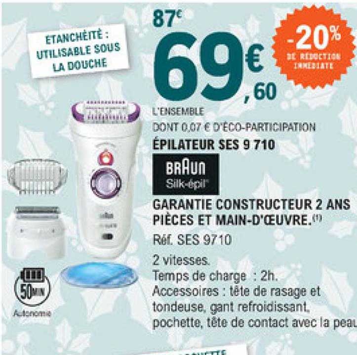 épilateur ses 9 710 braun