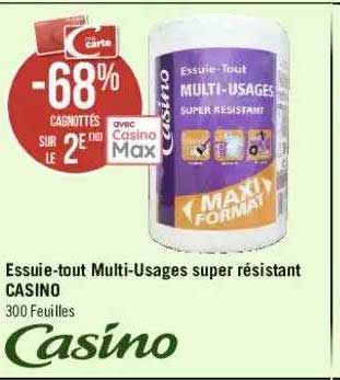 essuie-tout multi-usages super résistant casino