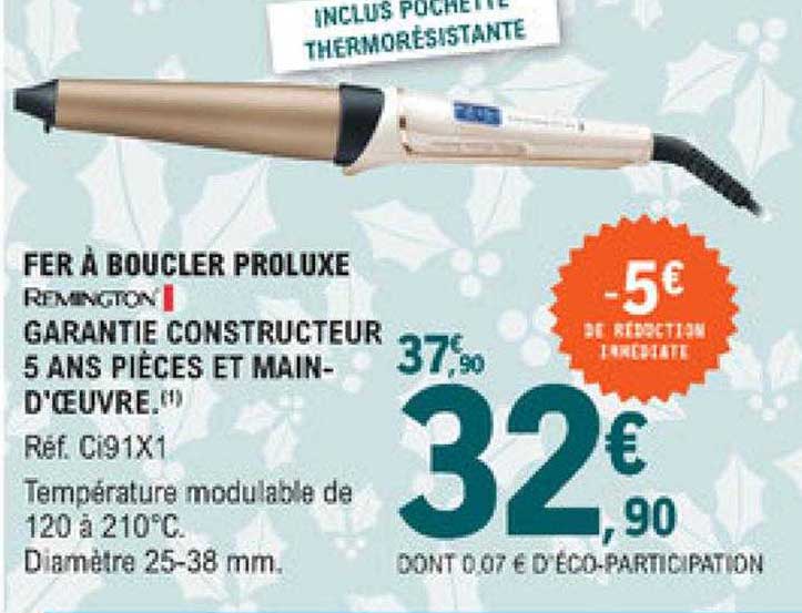 fer à boucler proluxe remington