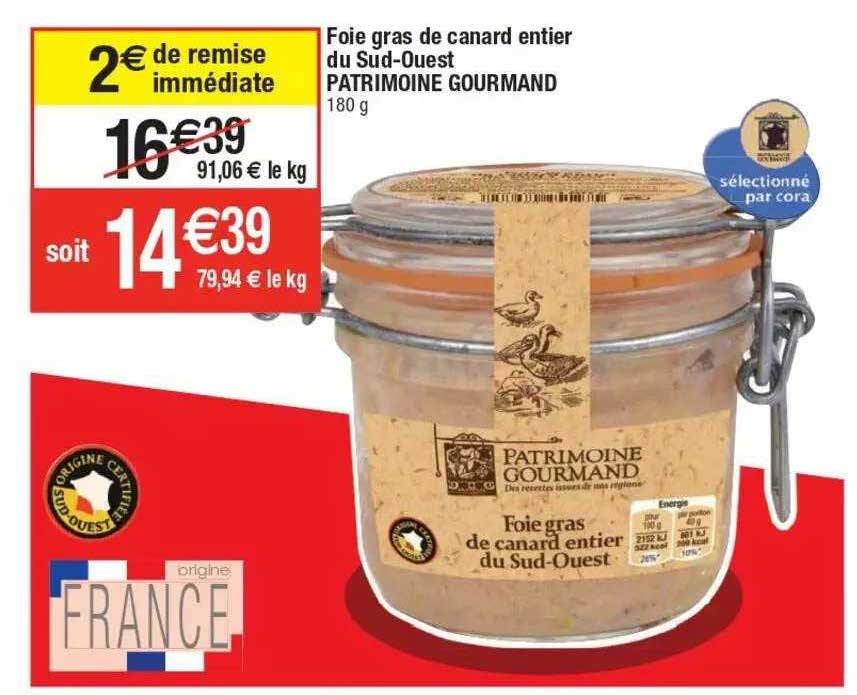 foie gras de canard entier du sud-ouest patrimoine gourmand