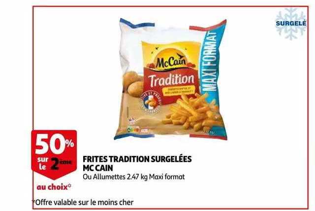 frites tradition surgelées mc cain