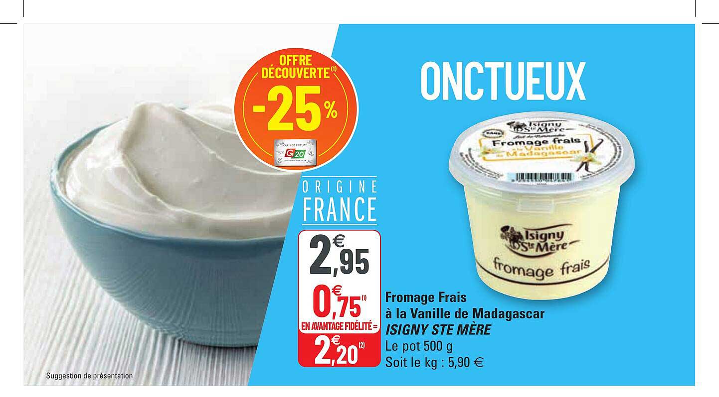 fromage à la vanille de madagascar isigny ste mère