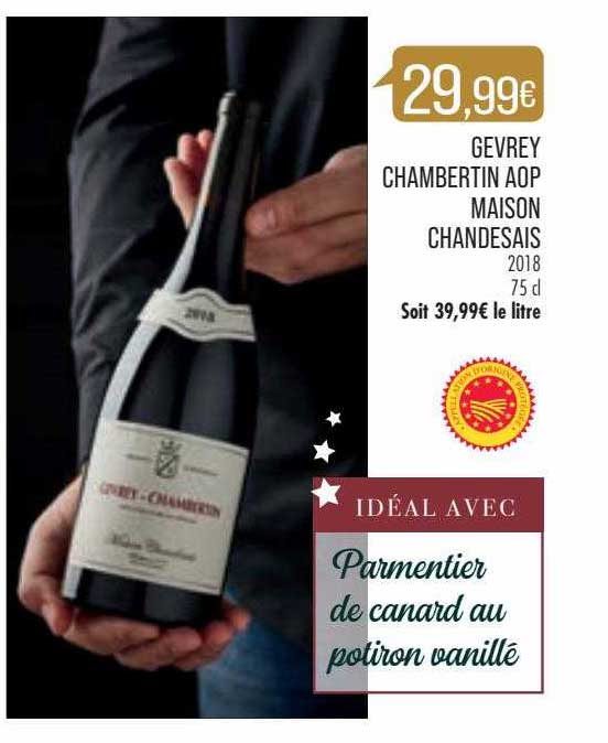 gevrey chambertin aop maison chandesais