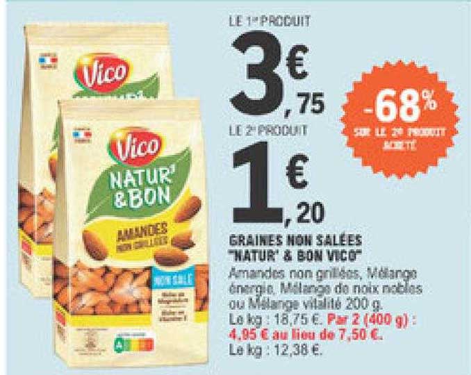graines non salées "natur' & bon vico"