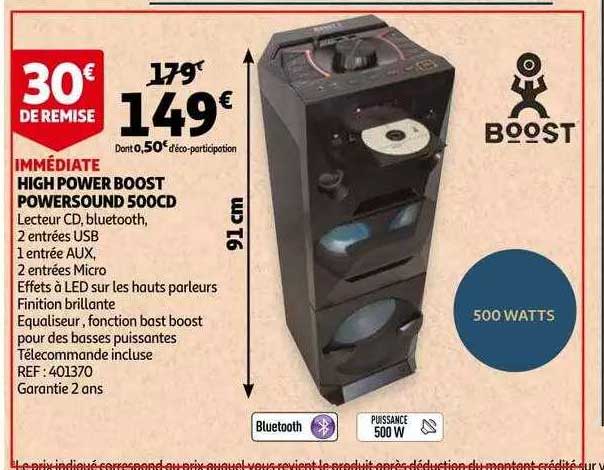 high power boost powersound 500cd