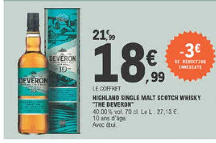 highland single malt scotch whisky "the deveron"