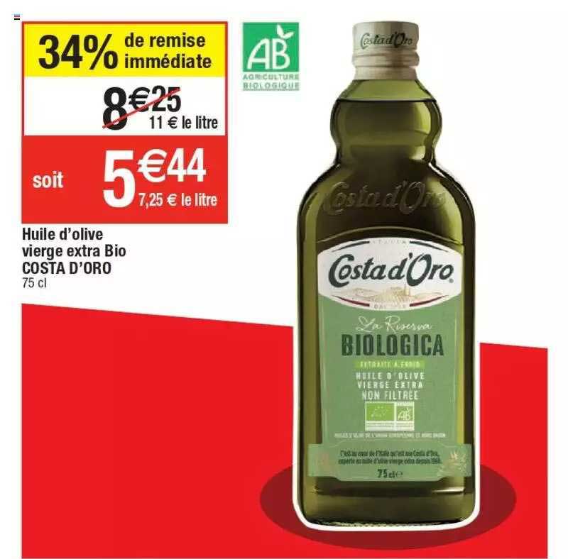 huile d'olive vierge extra bio costa d'oro