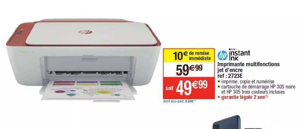 imprimante multifonctions jet d'encre instant ink hp