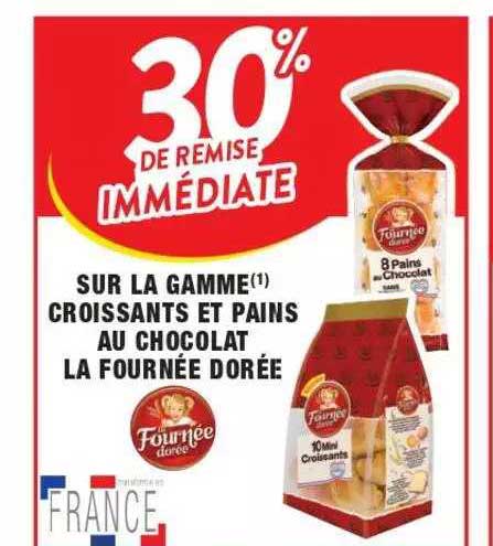 la gamme croissants et pains au chocolat la fournée dorée
