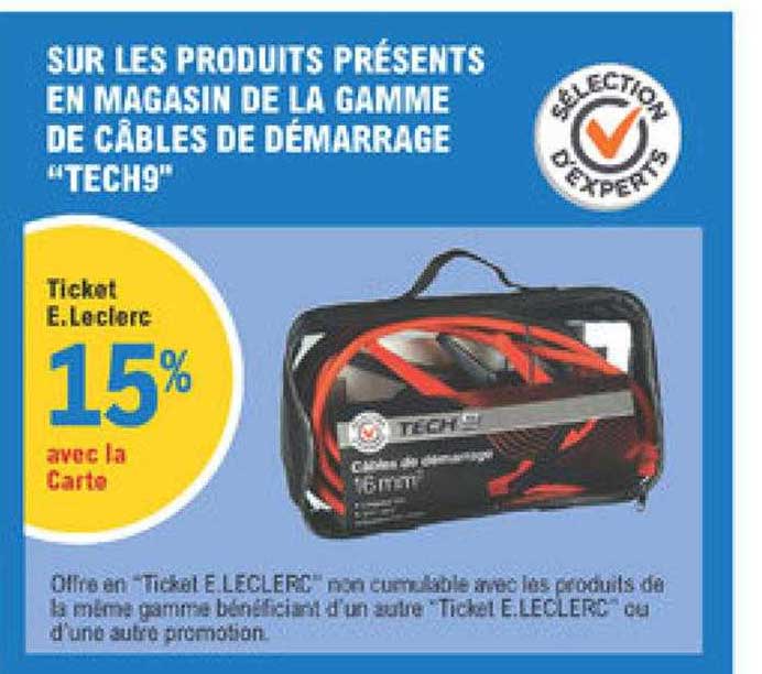 La Gamme De Câbles De Démarrage "tech9"