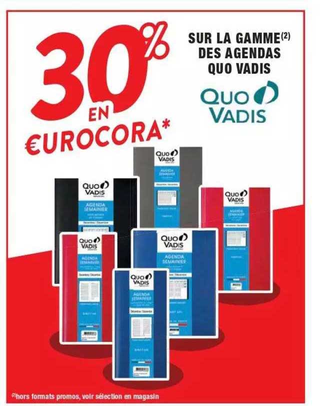 la gamme des agendas quo vadis