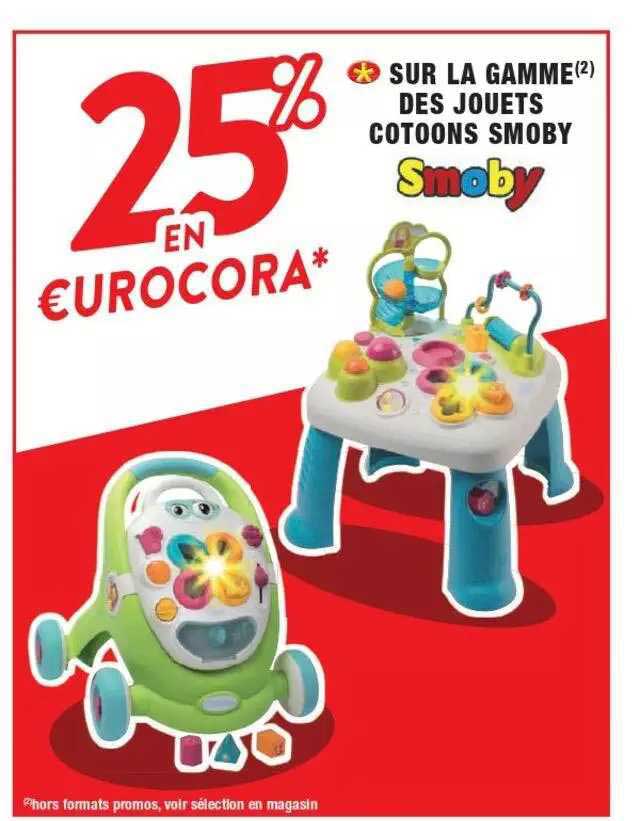 la gamme des jouets cotoons smoby