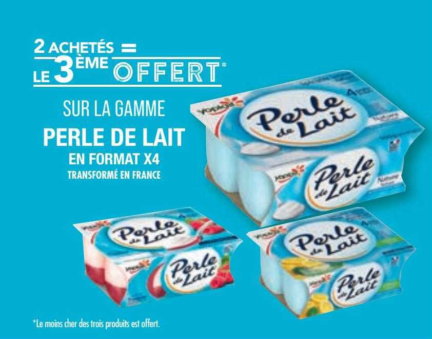 la gamme perle de lait en format x4