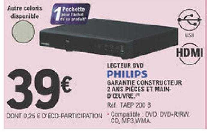 lecteur dvd philips