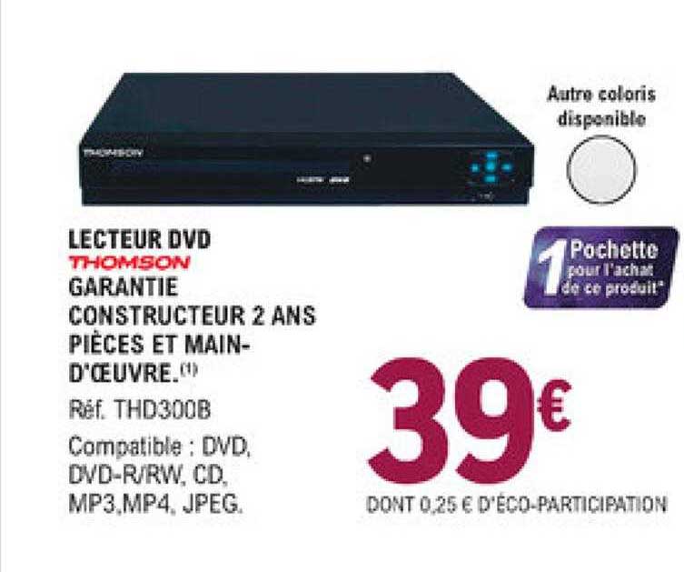 lecteur dvd thomson