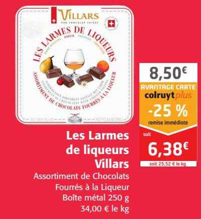 les larmes de liqueurs villars