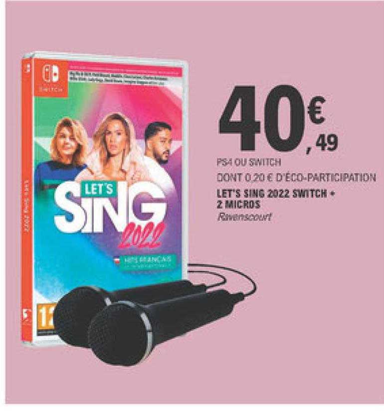 let's sing 2022 switch + 2 micros