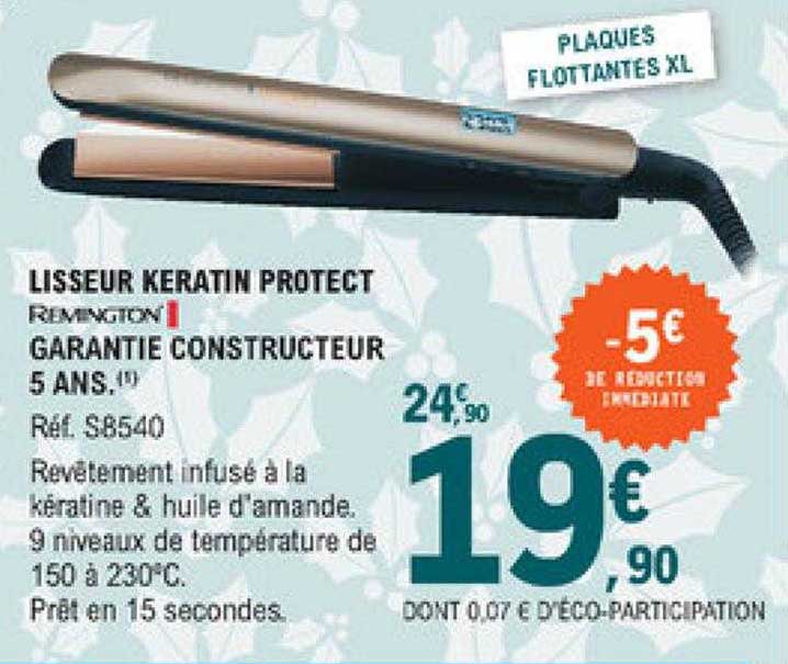 lisseur keratin protect remington