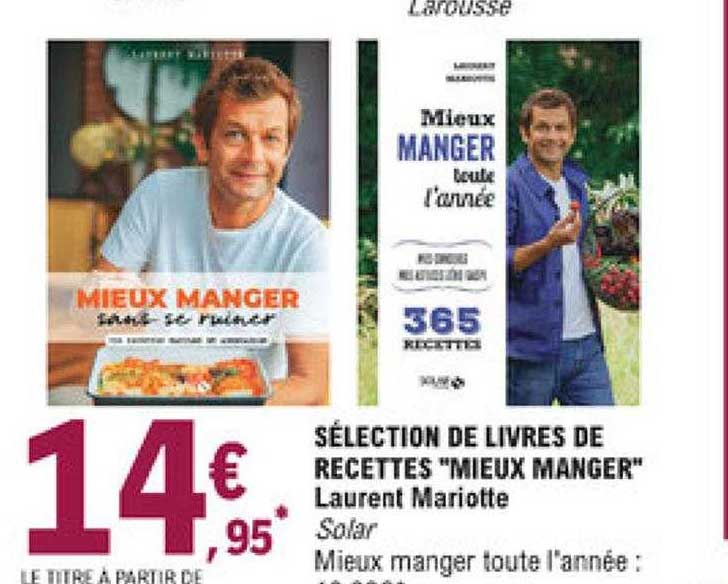 livres de recettes "mieux manger"