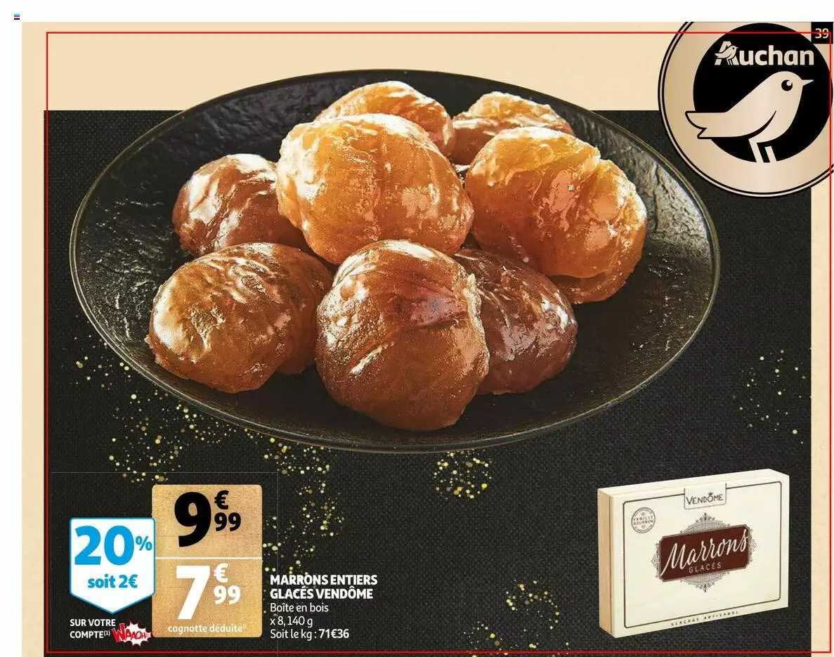 marrons entiers glacés vendôme