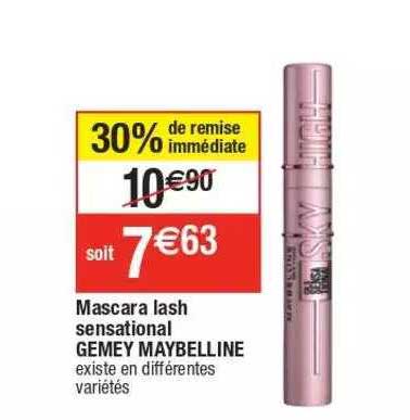 mascara lash sensational gemey maybelline