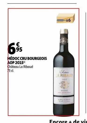 médoc cru bourgeois aop 2015 château la ribaud