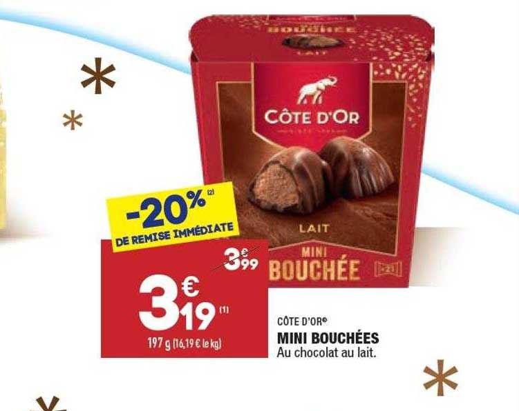 Mini Bouchées Côte D'or