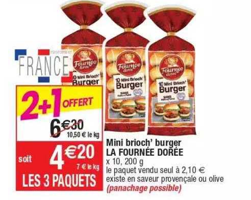 mini brioch' burger la fournée dorée