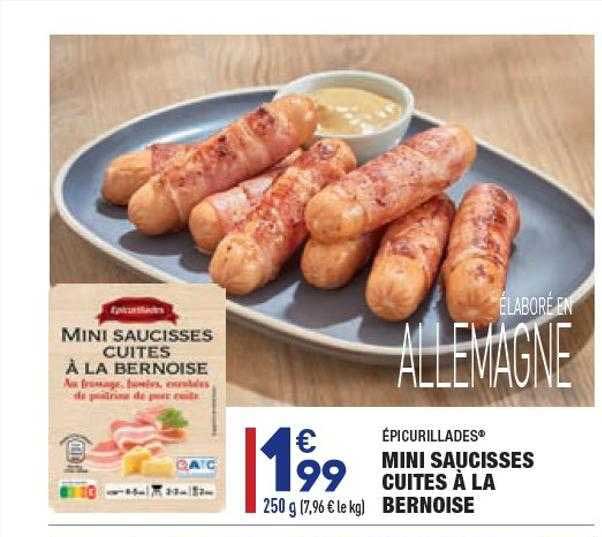 mini saucisses cuites à la bernoise épicurillades