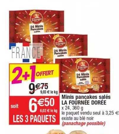 Minis Pancakes Salés La Fournée Dorée
