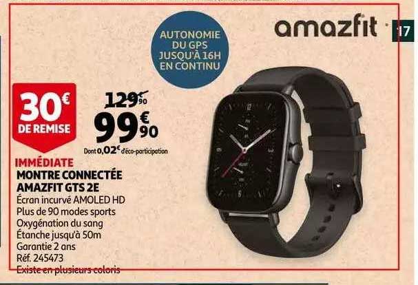 montre connectée amazfit gts 2e