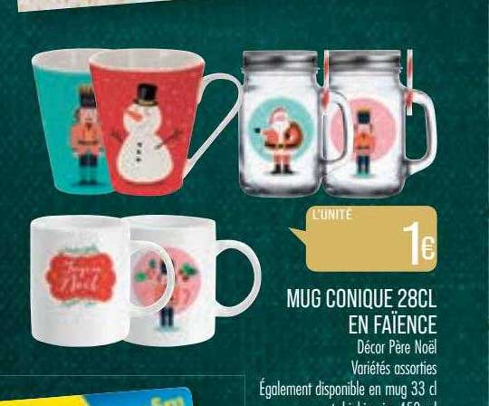 mug conique 28 cl en faïence