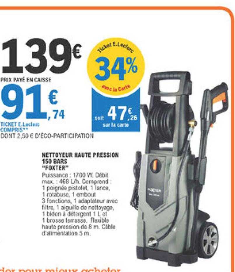 nettoyeur haute pression 150 bars "foxter"