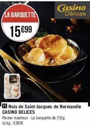 noix de saint-jacques de normandie casino délices